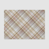 Papier Mousseline Classique Taupe Beige Brown gris blanc En vichy (Recto)