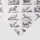 Papier Mousseline Classique Unicorne Antique Mythique Magie Créature (Détail)