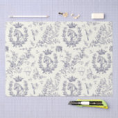 Papier Mousseline Classy Elegant Bleu Équestre Clair Toile (Artisanat)