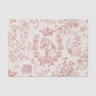 Papier Mousseline Classy Elegant Français Rouge équestre Toile Flora