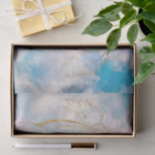 Papier Mousseline Classy Gold Dreamcatcher Rainbow Clouds Sky design (Cadeau)