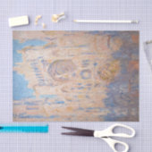 Papier Mousseline Claude Monet - Cathédrale de Rouen au coucher du s (Artisanat)