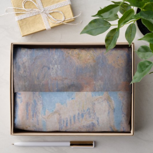 Papier Mousseline Claude Monet - Cathédrale de Rouen au coucher du s (Cadeau)