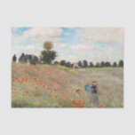 Papier Mousseline Claude Monet - Champ de pavot<br><div class="desc">Poppy Field / Poppies sauvages,  près d'Argenteuil / Les Coquelicots - Claude Monet en 1873</div>
