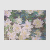 Papier Mousseline Claude Monet - Clematis blanc (Recto)