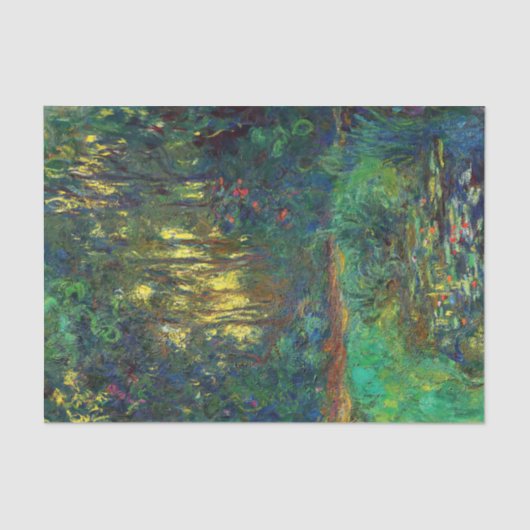 Papier Mousseline Claude Monet - Coin d'un étang avec des Nénuphars (Recto)