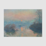 Papier Mousseline Claude Monet - Coucher de soleil sur la Seine à La<br><div class="desc">Coucher de soleil sur la Seine à Lavacourt,  Effet hiver / Soleil couchant sur la Seine a Lavacourt,  effet d'hiver - Claude Monet,  Huile sur toile,  1880</div>