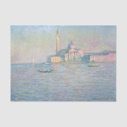 Papier Mousseline Claude Monet - Eglise de San Giorgio Maggiore (Recto)