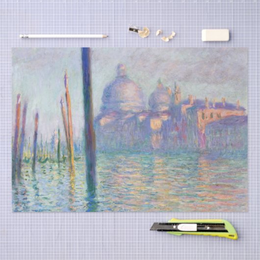 Papier Mousseline Claude Monet - Grand Canal, Venise (Artisanat)