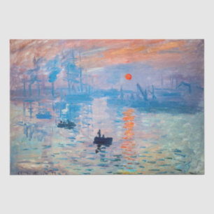 Papier Mousseline Claude Monet - Impression, lever de soleil