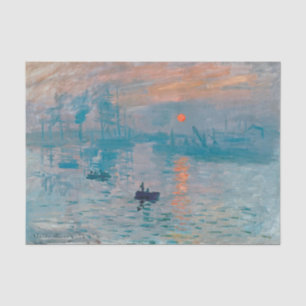Papier Mousseline Claude Monet Impression Lever du Soleil Français