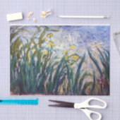 Papier Mousseline Claude Monet - Iris jaunes et violets (Artisanat)