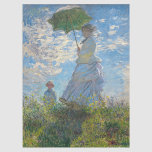 Papier Mousseline Claude Monet - La Promenade, Femme avec un Parasol<br><div class="desc">La Promenade,  Femme avec un Parasol / Madame Monet et son fils / La Promenade / La Femme a l'ombrelle - Claude Monet,  1875</div>