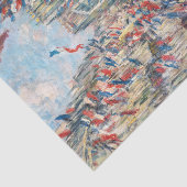 Papier Mousseline Claude Monet - La Rue Montorgueil - Paris (Détail)