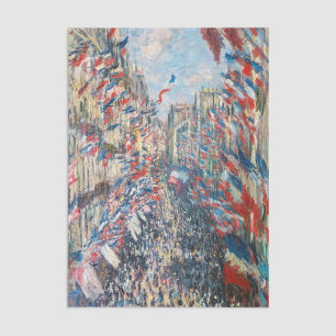 Papier Mousseline Claude Monet - La Rue Montorgueil - Paris