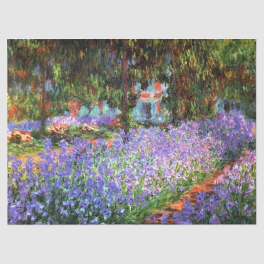 Papier Mousseline Claude Monet Le jardin de l'artiste à Giverny (Recto)