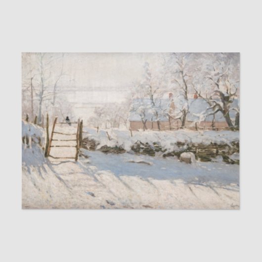 Papier Mousseline Claude Monet - Le Magpie (Recto)