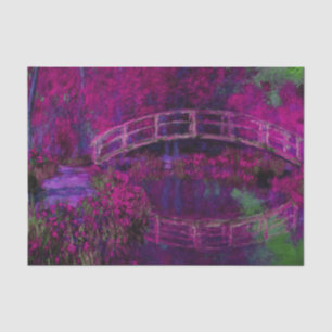 Papier Mousseline Claude Monet Le Pont Japonais violet
