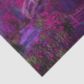 Papier Mousseline Claude Monet Le Pont Japonais violet (Détail)