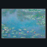 Papier Mousseline Claude Monet. L'Eau Est Nichée. Impressionnisme fr<br><div class="desc">Papier de tissu Claude Monet "Water Lilies".</div>