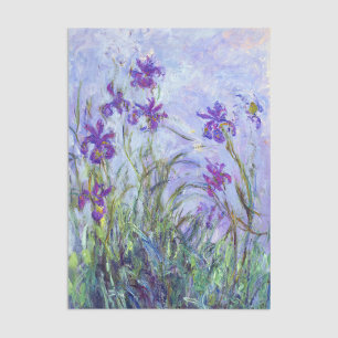 Papier Mousseline Claude Monet - Lilac Irises / Iris Mauves