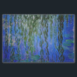 Papier Mousseline Claude Monet - Lys d'eau avec saule plumant<br><div class="desc">Nymphéas avec rameaux de saule en pleurs / Nymphéas avec rameaux de saule par Claude Monet en 1916-1919</div>