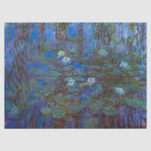 Papier Mousseline Claude Monet - Lys d'Eau Bleue