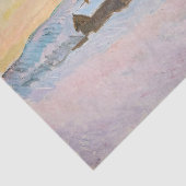 Papier Mousseline Claude Monet - Norvège Paysage, Maisons Bleues (Détail)