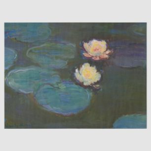 Papier Mousseline Claude Monet Nymphéas Art Impressionniste à l'Huil
