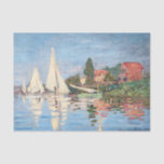 Papier Mousseline Claude Monet - Regattas à Argenteuil<br><div class="desc">Regattas à Argenteuil,  Regates a Argenteuil. Par Claude Monet en 1872.</div>