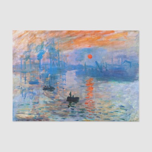 Papier Mousseline Claude Monet Sunrise (Recto)