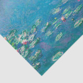 Papier Mousseline Claude Monet Turquoise Decoupage Water Lilly (Détail)