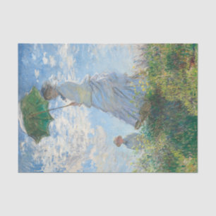 Papier Mousseline Claude Monet Une Femme Avec Un Parasol