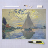 Papier Mousseline Claude Monet - Voilier au Petit-Gennevilliers (Artisanat)