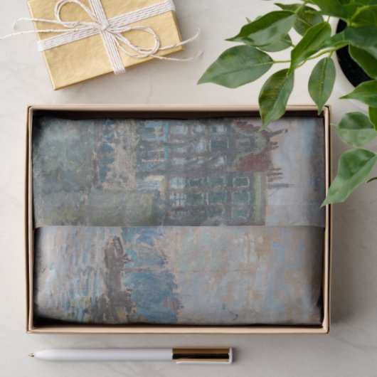 Papier Mousseline Claude Monet - Vue d'Amsterdam (Cadeau)
