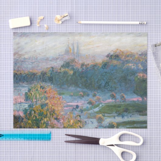 Papier Mousseline Claude Monet - Vue des Tuileries, étude (Artisanat)