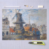 Papier Mousseline Claude Monet - Windmill, Amsterdam (Artisanat)
