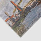 Papier Mousseline Claude Monet - Windmills near Zaandam (Détail)