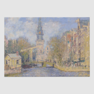 Papier Mousseline Claude Monet - Windmills près de Zaandam
