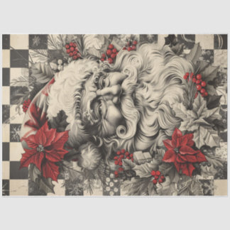 Papier Mousseline Clause Santa du tableau de bord
