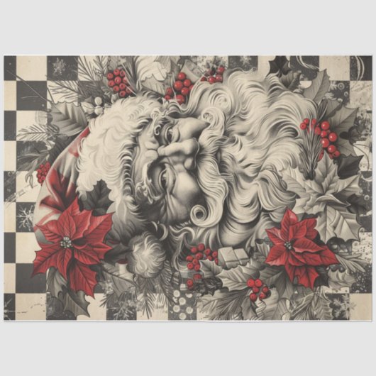 Papier Mousseline Clause Santa du tableau de bord (Recto)