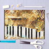 Papier Mousseline Clavier d'or (Artisanat)