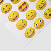 Papier Mousseline Clavier Emojis (Détail)