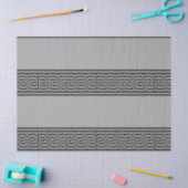 Papier Mousseline Clavier noir et gris grec (Artisanat)