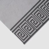 Papier Mousseline Clavier noir et gris grec (Détail)