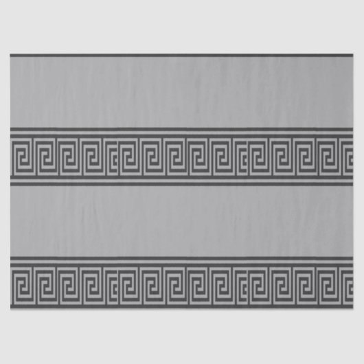 Papier Mousseline Clavier noir et gris grec (Recto)