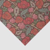 Papier Mousseline Clé ancienne Steampunk victorienne avec coquelicot (Détail)