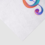 Papier Mousseline Clé arc-en-ciel (Détail)