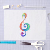 Papier Mousseline Clé arc-en-ciel (Artisanat)