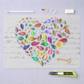 Papier Mousseline Clé de mon coeur (Artisanat)